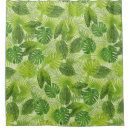 Search for green leaf shower curtains Tropical