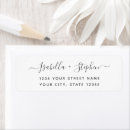 Search for wedding black return address labels Swirl