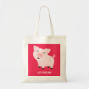 Search for pig tote bags Pink