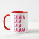 Search for fa la la mugs Christmas carol