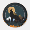 Search for wolf howling magnets Full moon