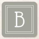 Search for sage green coasters Monogrammed