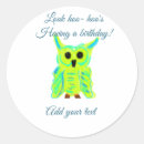 Search for cute owl art stickers Watercolor