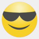 Search for smiling face with sunglasses stickers Emoticon