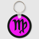 Search for zodiac rounded key rings Purple