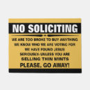 Search for no soliciting doormats Front door