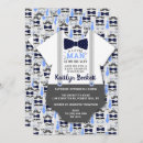 Search for blue bowtie invitations Moustache