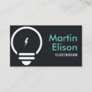 Search for electrical contractor business cards Black