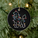 Search for poodle christmas tree decorations Santa