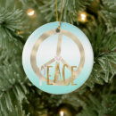 Search for peace sign christmas tree decorations Heart