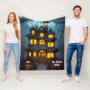 Search for happy halloween blankets Haunted house