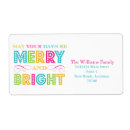 Search for holiday business labels Bright