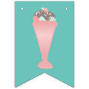 Search for ice cream bunting flags Pastel