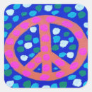 Search for orange peace sign stickers Hippie
