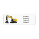 Search for excavator return address labels Construction