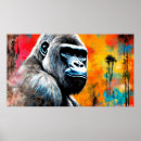 Search for mountain gorillas art Gorilla beringei beringei