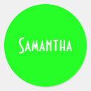 Search for colourful name stickers Green