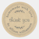 Search for kitchen thank you stickers Kraft paper