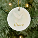 Search for gold dove christmas tree decorations Faith