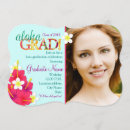 Search for aloha graduation invitations Floral