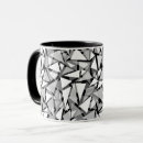 Search for geometric shapes pattern mugs Grey