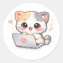 Search for chibi kitty stickers Kawaii