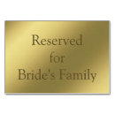 Search for reserved table cards Gold