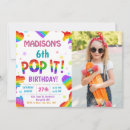 Search for pop it birthday invitations Boy birthday party