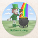 Search for pot leaf coasters Leprechaun