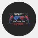 Search for funny 4th of july stickers Freedom joke