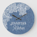 Search for blue kitchen clocks Unique