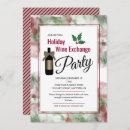 Search for wine christmas invitations Elegant