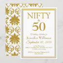 Search for nifty fifty invitations 50th
