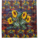 Search for sunflower shower curtains Rustic