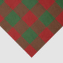 Search for red gingham tissue paper Red and green