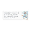 Search for turquoise wedding return address labels White