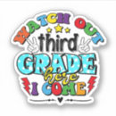 Search for third grade stickers First day of school