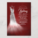 Search for red and silver bridal shower invitations For her