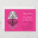 Search for chandelier baby shower invitations Black