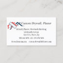 Search for plasterer business cards Sheetrock