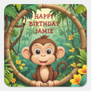 Search for monkey cartoons stickers For kids