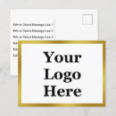 Search for logo small postcards Branded