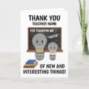 Search for science teacher thank you cards School