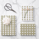 Search for sage wrapping paper Polka dots