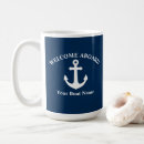 Search for anchor nautical mugs Welcome aboard