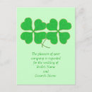 Search for shamrock postcards weddings Green