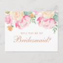 Search for peach bridesmaid cards Floral