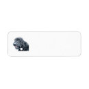Search for labradoodle return address labels Black