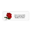 Search for floral beautiful red rose flower return address labels Flowers