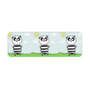 Search for panda return address labels Cute